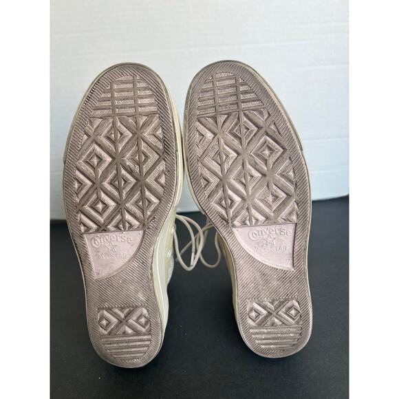 Converse Beige White Chuck Taylor All Star Lift HighTop Platform Sneaker Shoes 9 - Picture 12 of 12
